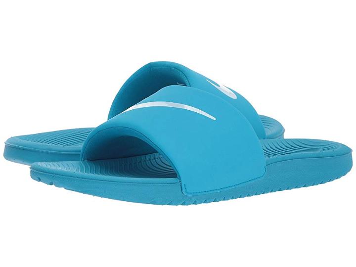 Nike Kids Kawa Slide (little Kid/big Kid) (neo Turquoise/cobalt Tint) Girls Shoes