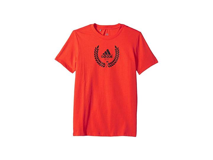 Adidas Golf Kids Graphic T-shirt (big Kids) (hi-res Red) Boy's T Shirt