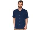 Tommy Bahama St Lucia Fronds Shirt (navy) Men's Short Sleeve Button Up