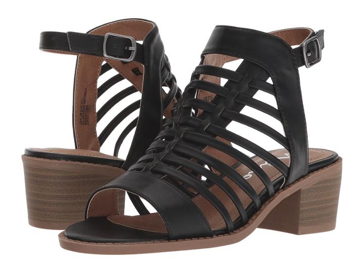 Nina Kids Amelia (little Kid/big Kid) (black Burnished) Girls Shoes