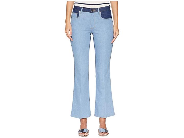 Sonia Rykiel Bicolor Stretch Flare Denim (blue) Women's Jeans