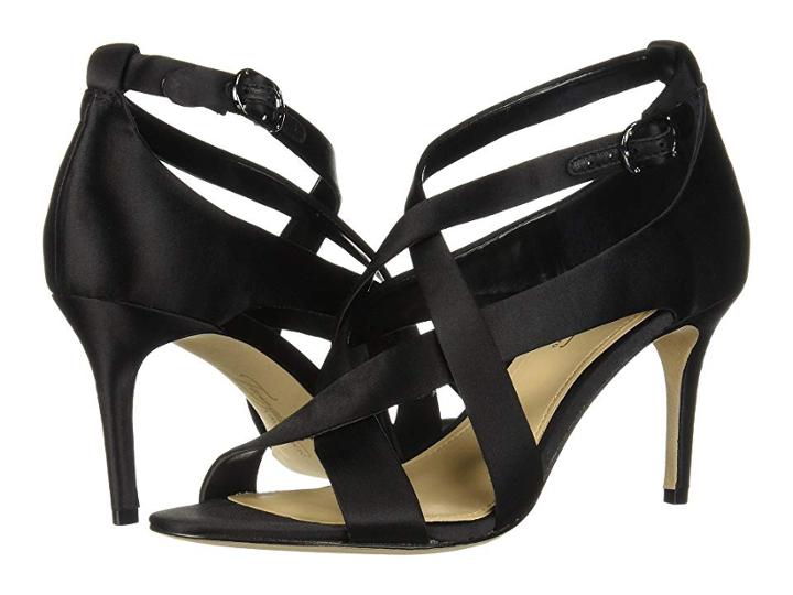 Vince Camuto Paill (black Deluxe Satin) High Heels