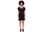 Red Valentino Ribbed Wool Yarn And Eyelets (black) Women's Dress