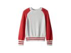 Maddie By Maddie Ziegler Raglan Colorblock Sweater (big Kids) (orange/ivory) Girl's Sweater