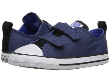 Converse Kids Chuck Taylor(r) All Star(r) 2v Ox (infant/toddler) (mason Blue/black/white) Boys Shoes