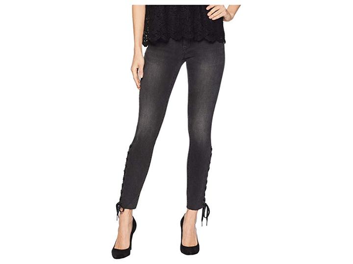 Blank Nyc The Reade Skinny W/ Lace-up Hem In Antidote (antidote) Women's Jeans