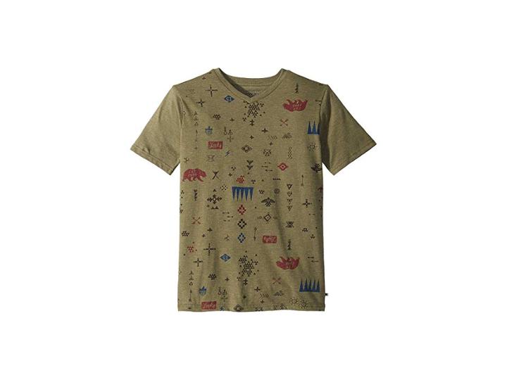 Lucky Brand Kids Wilderness Short Sleeve T-shirt (big Kids) (burnt Olive) Boy's T Shirt