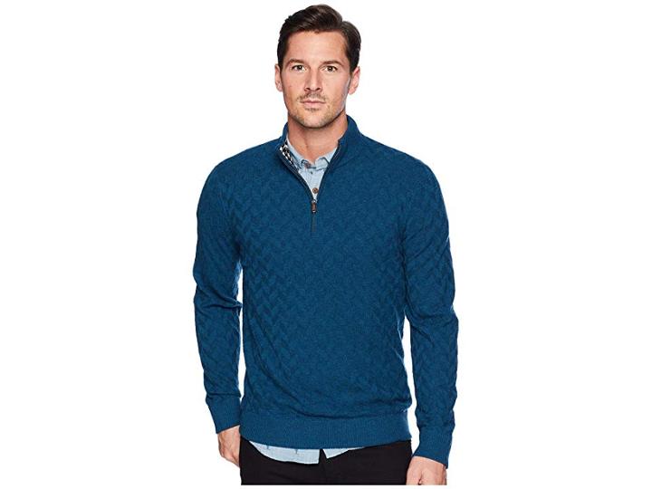 Robert Graham Rowley Sweater (teal) Men's Sweater