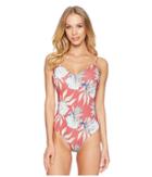 Roxy Little Bandits One-piece (holly Berry Swim House Of The Sun) Women's Swimsuits One Piece