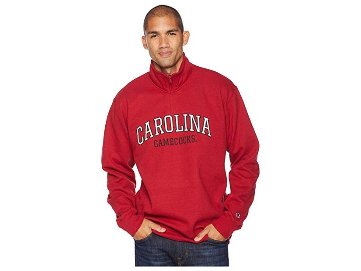 Champion College South Carolina Gamecocks Powerblend(r) 1/4 Zip (cardinal) Men's Clothing