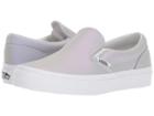 Vans Kids Classic Slip-on (little Kid/big Kid) ((muted Metallic) Gray/violet) Girls Shoes