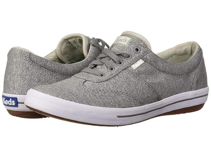 Keds Craze Ii Canvas (light Gray) Women's Lace Up Casual Shoes