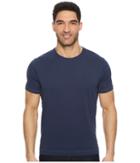 Robert Graham Neo Knit Crew T-shirt (navy) Men's Clothing