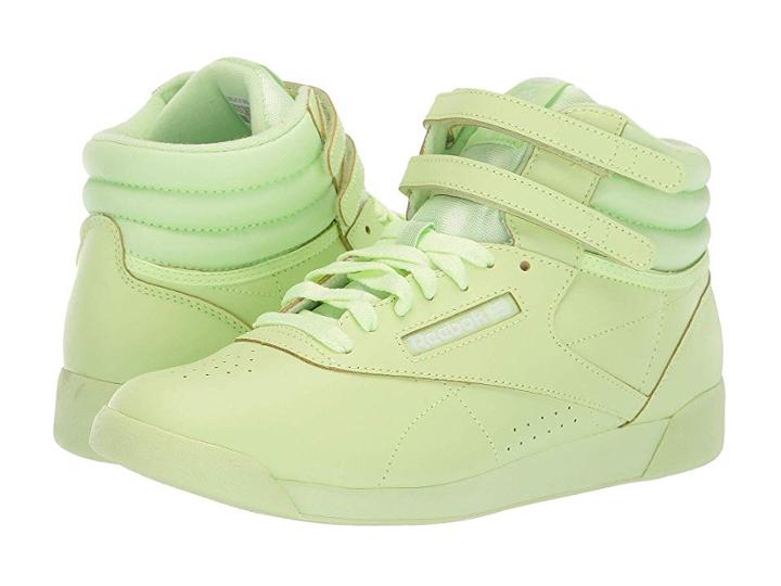 Reebok Kids F/s Hi Colors (big Kid) (lime Glow/white) Girls Shoes