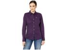 Ariat Kirby Stretch Shirt (purple Pennant) Women's Long Sleeve Button Up
