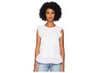 Kate Spade New York Pom Pom Trim Tee (fresh White) Women's T Shirt