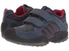 Geox Kids New Savage Boy 9 (little Kid) (navy/red) Boy's Shoes