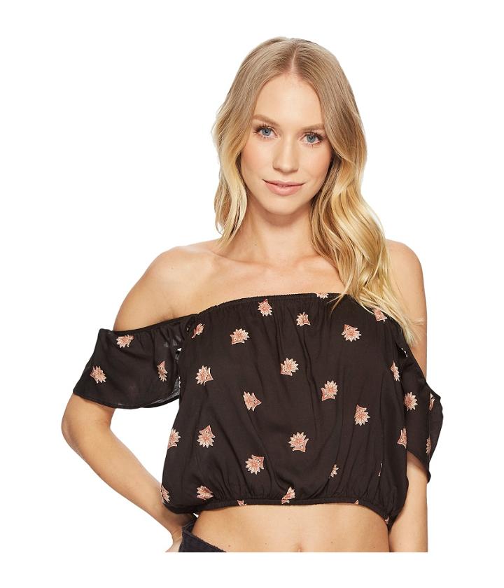 Amuse Society Skyward Woven Top (black) Women's Clothing