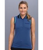 Lole Annika Polo (solidate Blue Air 49) Women's Short Sleeve Pullover