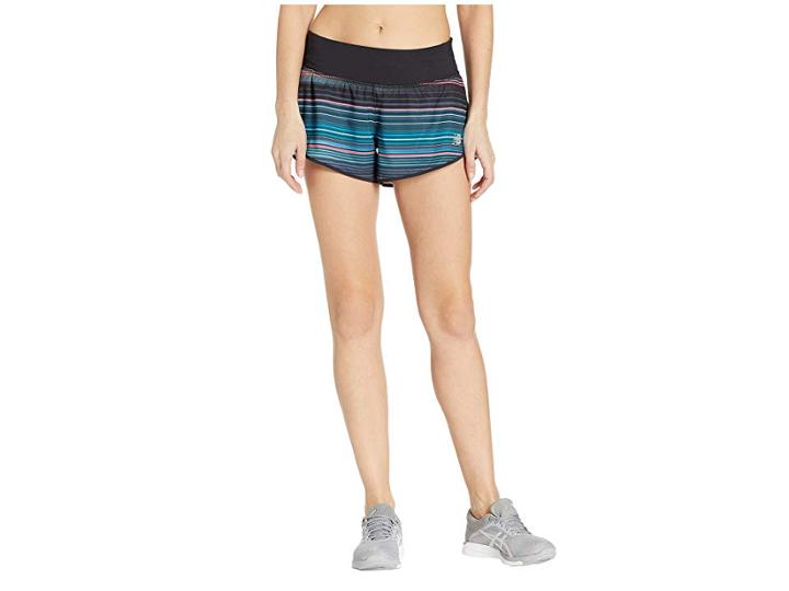 New Balance Impact 3 Printed Shorts (maldives Blue) Women's Shorts
