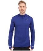 Nike Dry Element Running Hoodie (deep Royal Blue/reflective Silver) Men's Sweatshirt