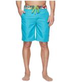 Robert Graham Dos Rios Woven Swim Boardshorts (teal) Men's Swimwear