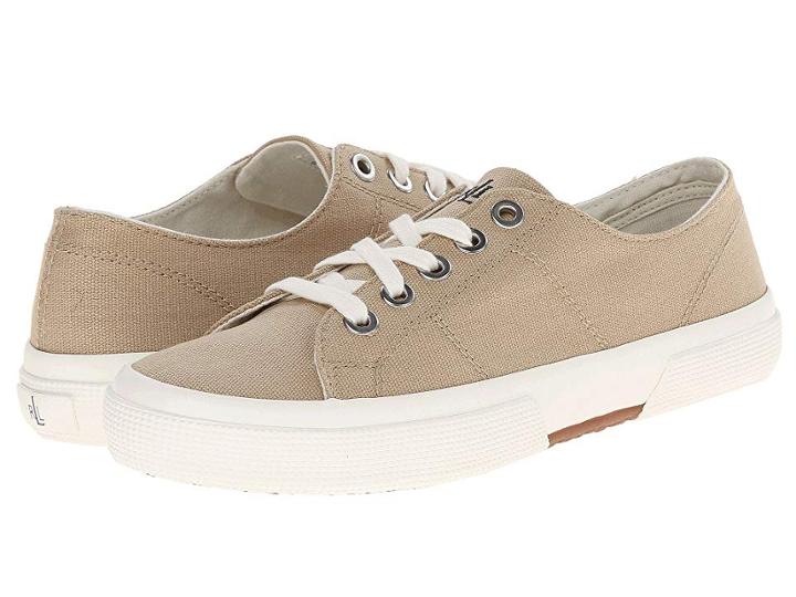 Lauren Ralph Lauren Jolie (khaki Solid Canvas) Women's Lace Up Casual Shoes