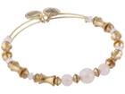 Alex And Ani Rose Quartz Beaded Expandable Bracelet (gold) Bracelet