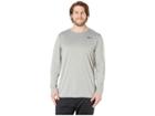 Nike Big Tall Dry Tee Long Sleeve Legend 2.0 (dark Grey Heather/black/black) Men's T Shirt