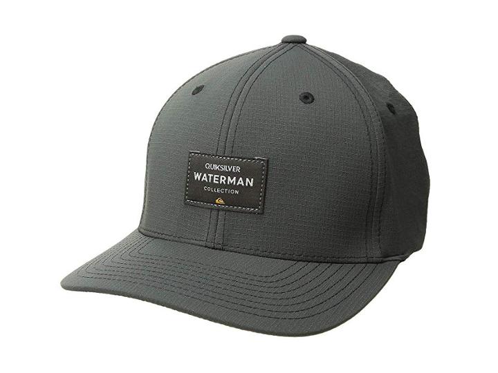 Quiksilver Waterman Sea Breezer Flexfit Cap (dark Shadow) Caps