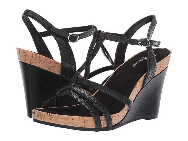 A2 By Aerosoles Plushed Nickel (black Snake) Women's Sandals