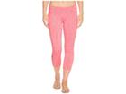 Lilly Pulitzer Upf 50+ Weekender Crop Leggings W/ Pocket (pascha Pink Space Dye) Women's Casual Pants