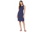 Tommy Bahama Drapey Ponte Sheath Dress (ocean Deep) Women's Dress