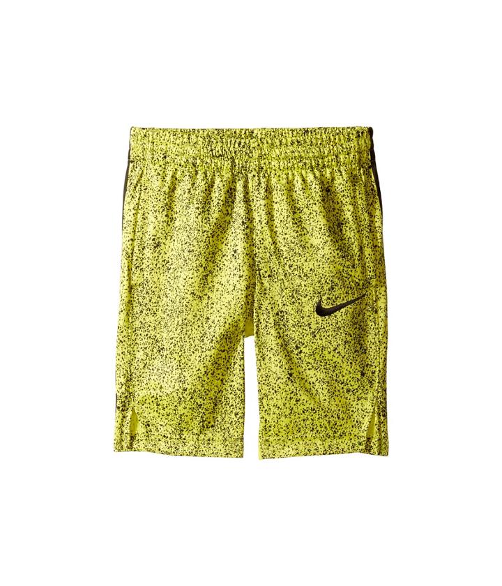 Nike Kids Elite All Over Print Shorts (little Kids) (electrolime) Boy's Shorts