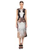 Alberta Ferretti Sleeveless Placed Printed Dress (fantasia) Women's Dress
