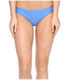 Rvca Solid Cheeky Bottom (cerulean) Women's Swimwear
