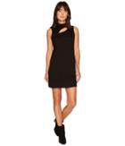 Lanston Cut Out Turtleneck Mini Dress (black) Women's Dress