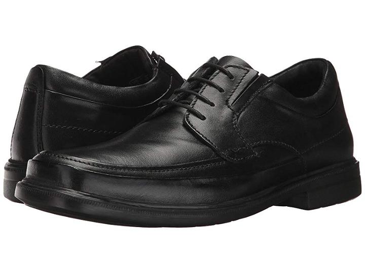 Hush Puppies Prinze Hopper (black Leather) Men's Lace Up Casual Shoes