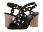 Vaneli Berton (black Rory Suede/gold Trim) Women's Dress Sandals