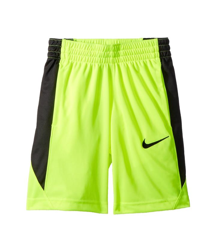 Nike Kids Dry Shorts Avalanche (little Kids/big Kids) (volt/anthracite/black/black) Boy's Shorts