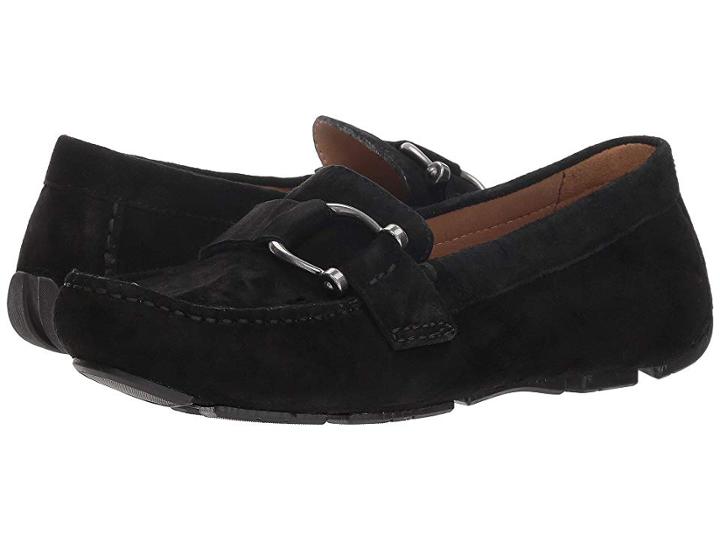 Naturalizer Nara (black Suede) Women's Slip On  Shoes