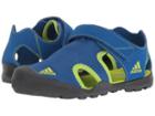 Adidas Outdoor Kids Captain Toey (toddler/little Kid/big Kid) (blue Beauty/solar Slime/carbon) Boys Shoes