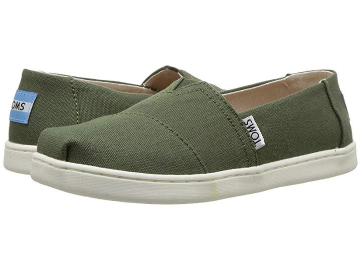 Toms Kids Alpargata (little Kid/big Kid) (pine Canvas) Kid's Shoes