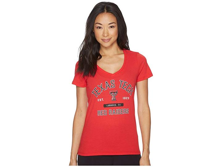 Champion College Texas Tech Red Raiders University V-neck Tee (scarlet) Women's T Shirt