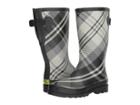 Western Chief French Plaid Wide Calf (gray) Women's Rain Boots