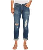 Hudson Riley Crop Relaxed Straight In Optimize (optimize) Women's Jeans