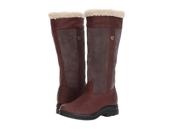 Ariat Windermere Fur H2o (dark Brown) Women's Pull-on Boots