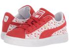 Puma Kids Suede Classic X Hello Kitty (little Kid) (bright Red/bright Red) Girl's Shoes