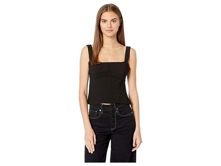 Bcbgeneration Bustier Taneck Top (black) Women's Clothing
