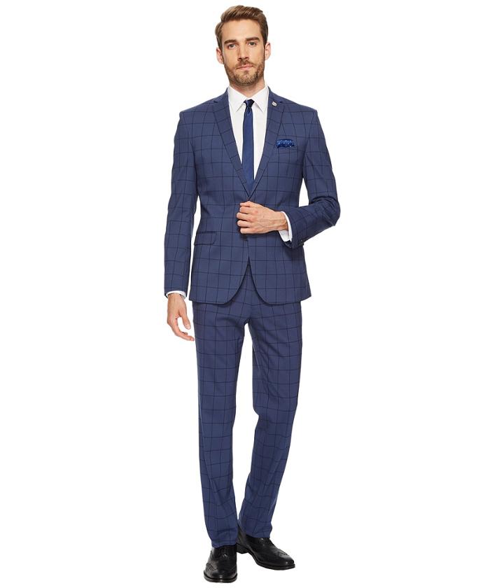 Nick Graham Blue Window Suit (blue) Men's Suits Sets